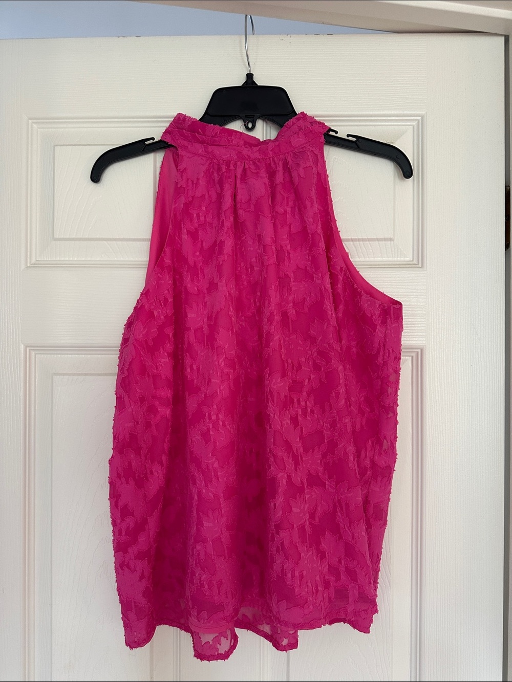 Textured Hot Pink Halter Camisole
